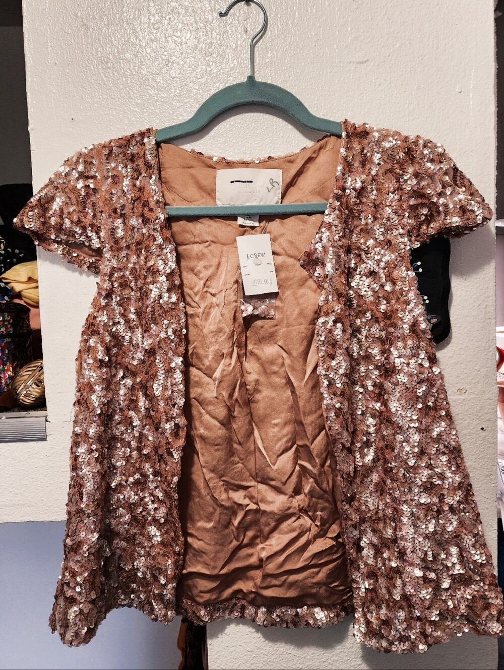 *NWT* "J CREW" WOMEN'S EVENING SILK CARDI - PINK ROSE